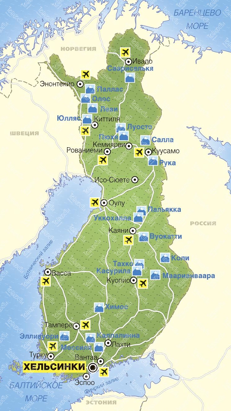 Политическая карта финляндии и россии